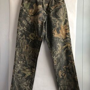 Wrangler Camouflage Print Jeans - Green/Brown Size 25